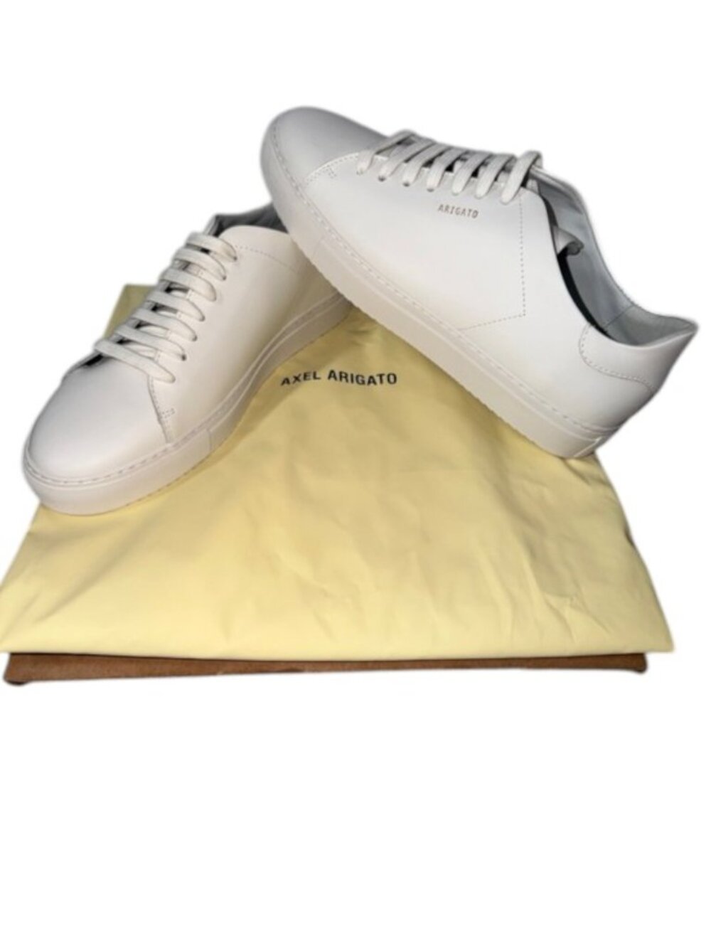NEW AXEL ARIGATO Clean 90 Sneaker Mens Size 10.5 White Leather Lace Up Shoes